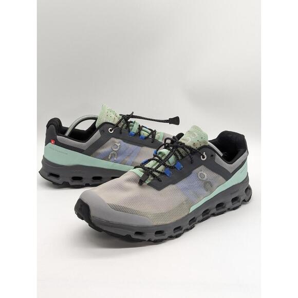 On Cloudtec Helion Running Shoes Gray Green Black Men's Size 12 EU47 - 64.98272